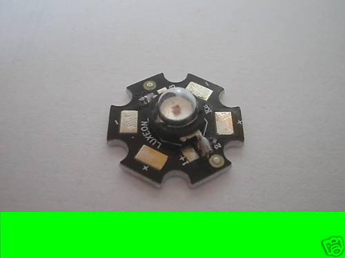 1w 1watt LED Green High Power 60 Lumen 3.3-3.5v - Afbeelding 1 van 1