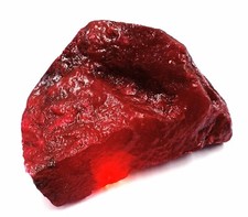 DYED NATURAL EGL CERTIFIED 4280CT AFRICAN RED RUBY RAW CHUNK ROUGH GEMSTONE 25S