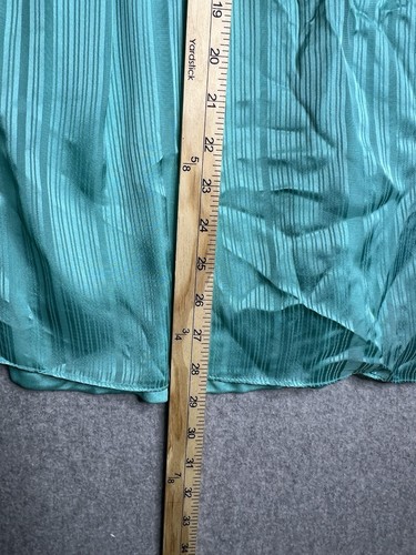 Apostrophe Top XL Blue Teal Sheer Jacket with Tank Lightweight NWT Blouse 2 PC - Picture 8 of 19