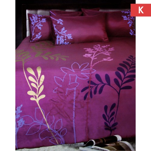 Savannah Plum Quilt Cover Set by Accessorize - Picture 6 of 6