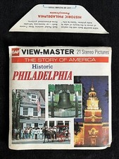 Viewmaster 3 Reels Set- Historic Philadelphia- GAF- A 635