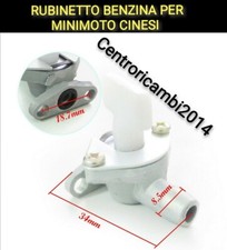 RUBINETTO BENZINA PER MINIMOTO CARBURATORE CINESE MINICROSS MINIQUAD ATV 