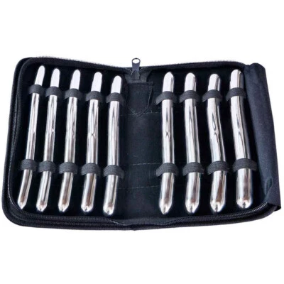 ADORNIS Heavy Duty Hegars for Big Boys, 9 Pieces Surgical Steel Urethral Sounds