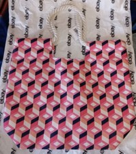 Macy  s Tote Bag Large Beach Travel Canvas Multicolor Shoulder Bag