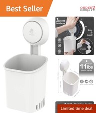 Toothbrush Holder Suction Cup Wall Mount Waterproof Organizer Bathroom Kitchen