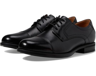 Florsheim Men's Midtown Cap Toe Oxford Black Size D width
