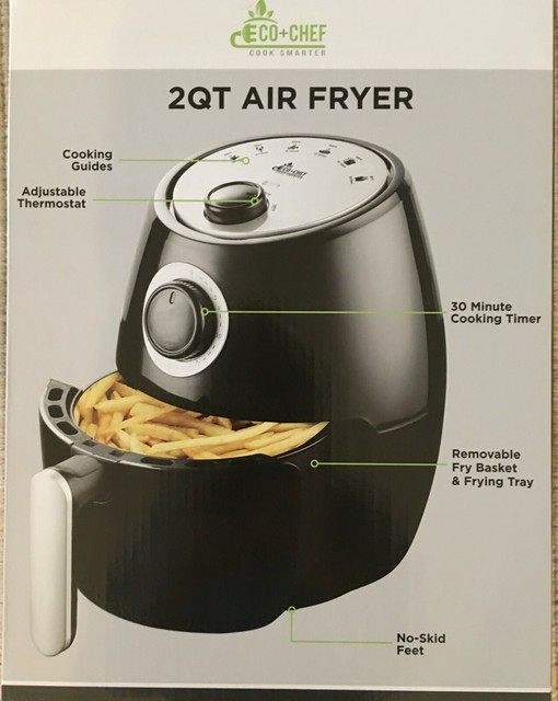 Unopened Eco Chef 2 Quart Air Fryer Black/silver for sale online eBay