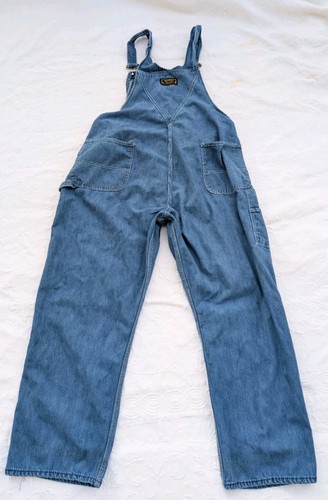 Vintage Washington Dee Cee Denim Bib Overalls Sanforized USA 48-32 READ Descrip. - Picture 2 of 22
