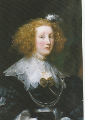 MARIE DE RAET von Sir Anthony Van Dyck, Kunst - Vintage Postkarte