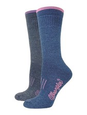 Wrangler Ladies Ultra-Dri Full Cushion Marl Boot Socks 2 Pair Pack