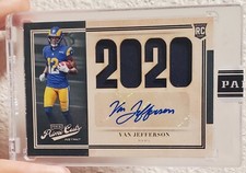 VAN JEFFERSON 2020 Panini Instant Prime Cuts Autograph Auto Jersey RC 1/10 RAMS