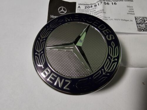 OEM EMBLEM for Mercedes-Benz C-Class Flat Bonnet Badge A2048170616 NEW - Picture 3 of 8