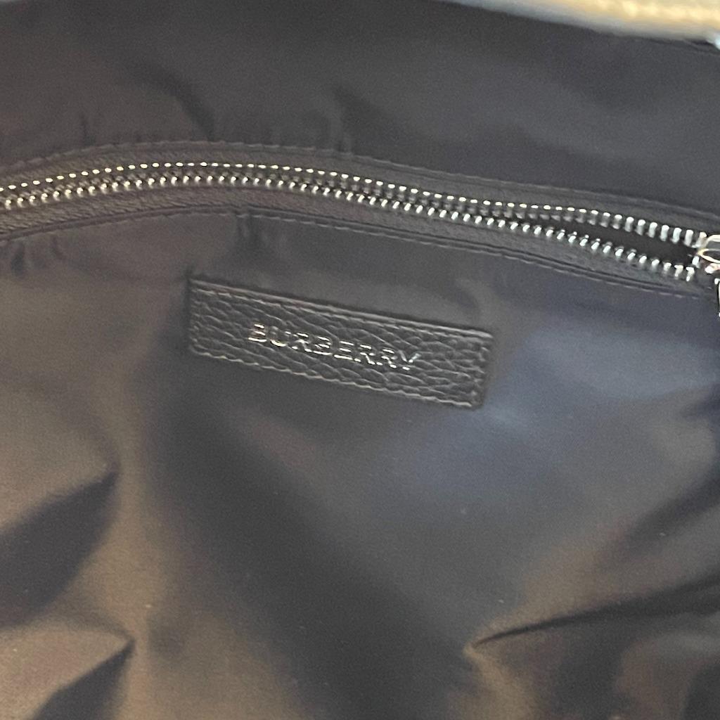BURBERRY ABBEYDALE BLACK LEATHER BACKPACK