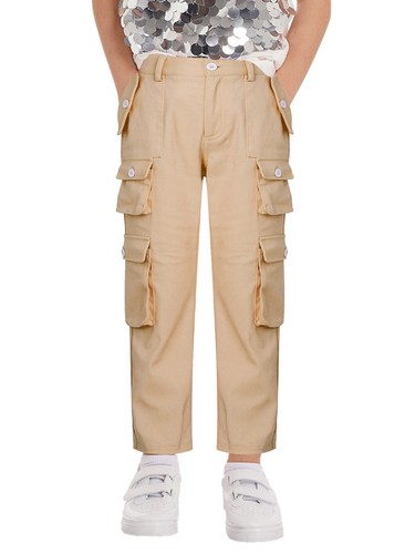 Girls Cargo Jogger Pants Cotton Street Hip Hop Jazz Dance Trousers Streetpant - Picture 79 of 123