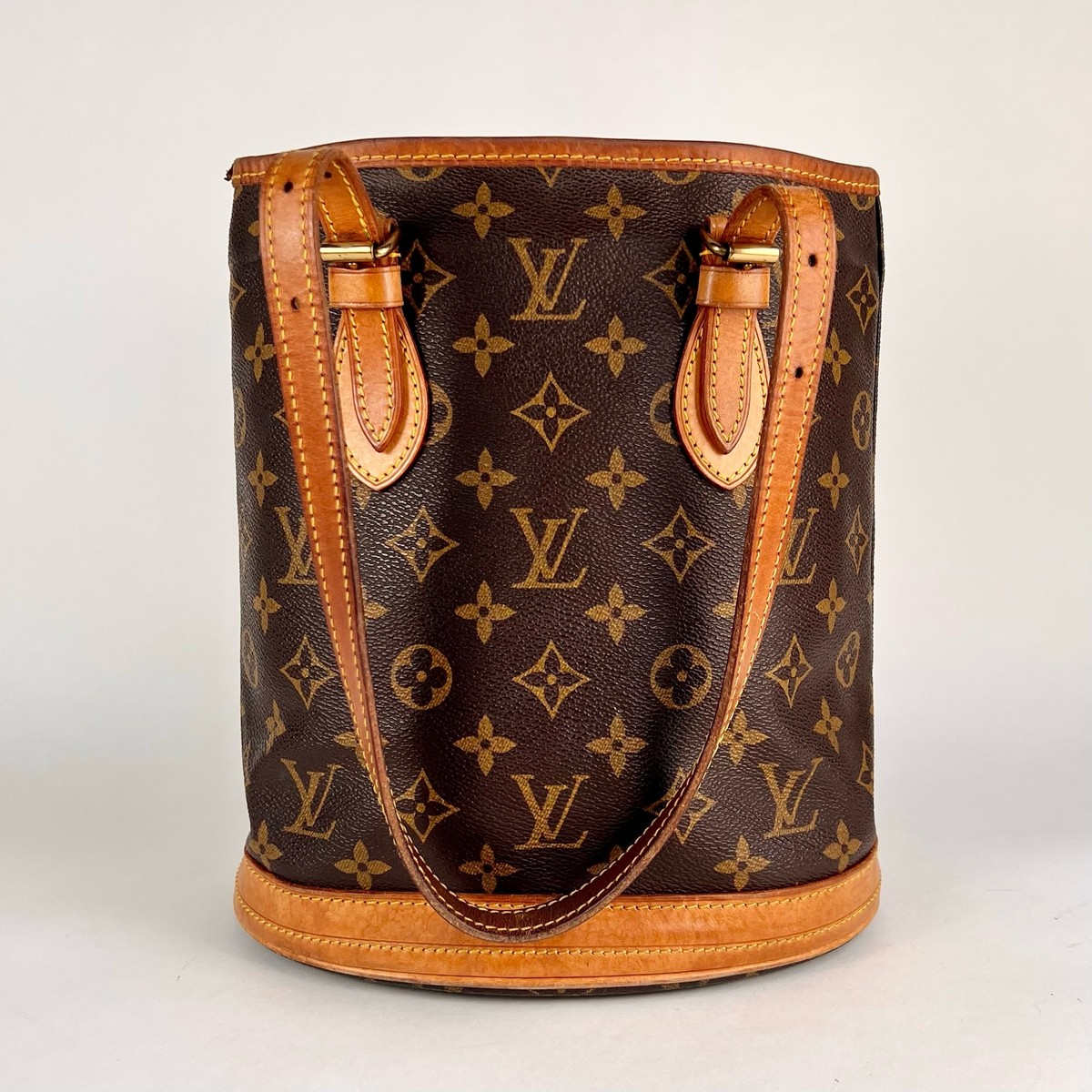 Louis Vuitton バケットバッグ ブラウン Louis Vuitton Monogram Petit Bucket Bag SD0021 | eBay