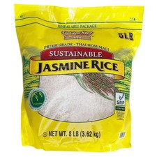 Golden Star Prime Grade Thai Hom Mali Sustainable Jasmine Rice 8 Pounds 