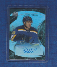 2015-16 Upper Deck Trilogy Black /21 Rookie Premieres Auto # 138 Robby Fabbri