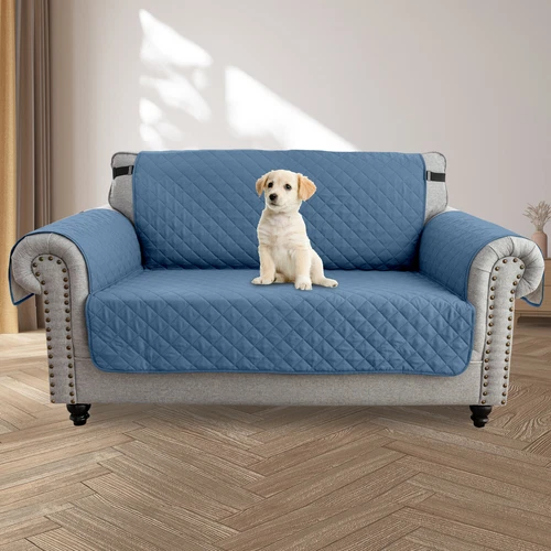 Quilted Sofa Cover Throw Pet Sofa Protector Non Slip & Waterproof 1/2/3 Seater - Picture 97 of 101