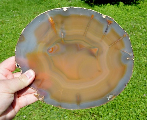Tranche - Agate 23 cm - 592 grammes - Rio Grande do Sul, Brésil - Picture 3 of 5
