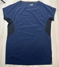 Smartwool Womens Genius Shirt Dress Size XL Navy Blue Outdoor Activewear