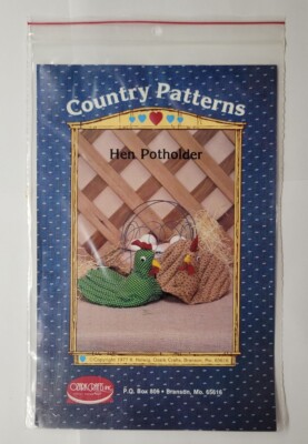 Hen Potholder Ozark Crafts Country Patterns Pattern #409
