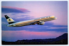 Postcard American Trans Air Boeing 757 Indianapolis IN 3800 miles Range A72
