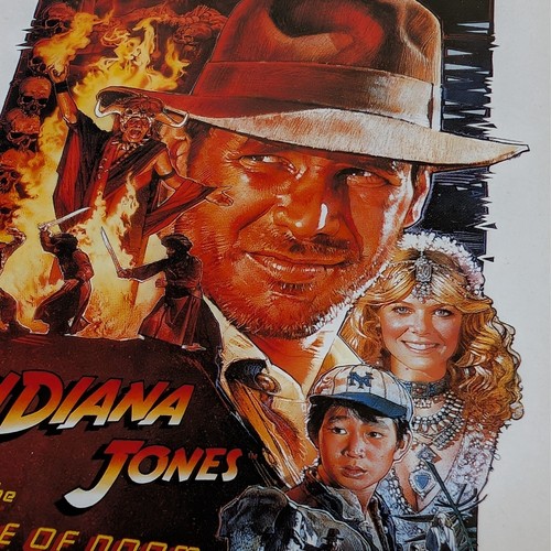FOUR Vintage INDIANA JONES movie postcards (Temple of Doom x2; Last Crusade x2)! - Picture 3 of 7