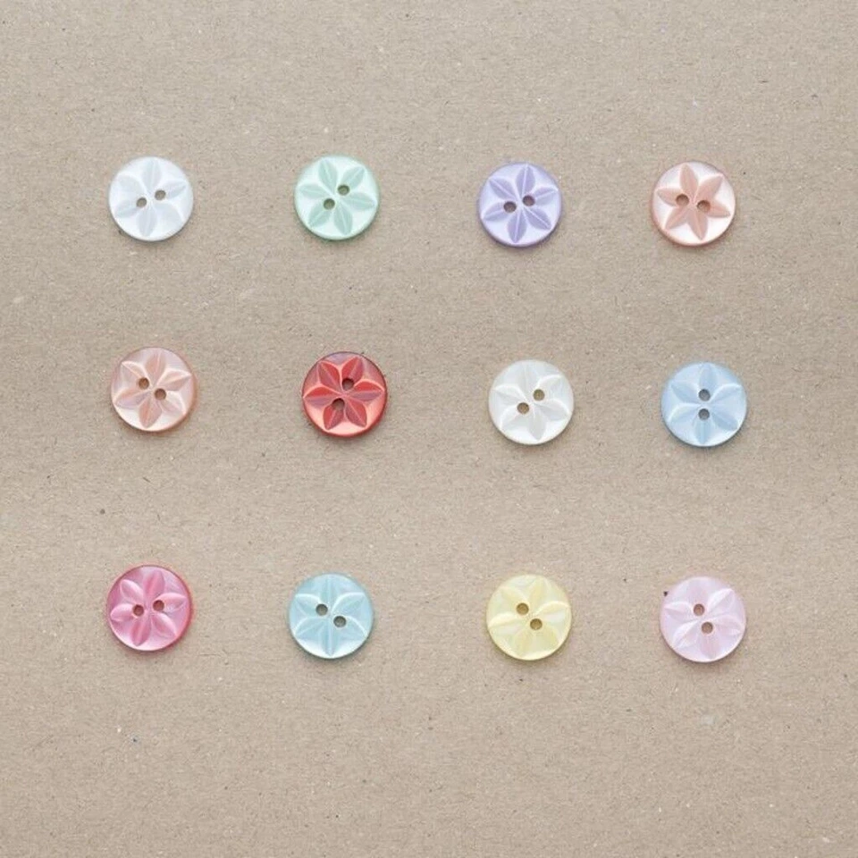 THE HABERDASHER LIMITED Star Buttons 11mm, 14mm & 16mm - pack of 10 - Baby knits cardigan kids