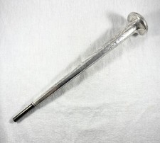 Antique Victorian Sterling Silver Etched Umbrella Handle 163 Grams 11.5  Long