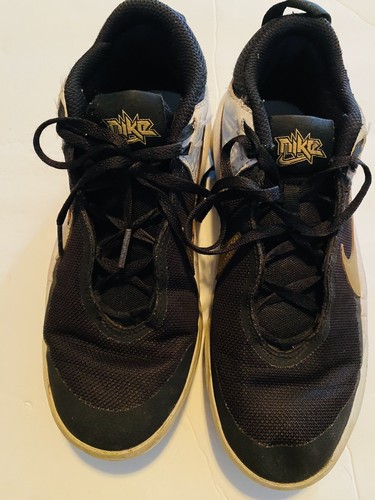 Nike Hustle DX-SU21 4,5 Jugend, gebraucht. Schwarz, Gold, Weiß - Bild 3 von 5