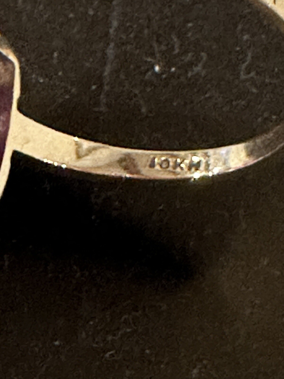 Emerald Cut Lab Created Ruby Ring 10k Gold - image 4