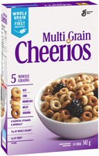 General Mills,Cheerios Multi-Grain Cereal, 342g/12.1oz, Imported from Canada 