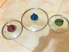 Bialetti Simply Italian Padella da Cucina Set 3 Pezzi Coperchio (Solo Coperchi)