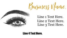Custom Business Cards 60pcs Beauty Eye Lash Cards