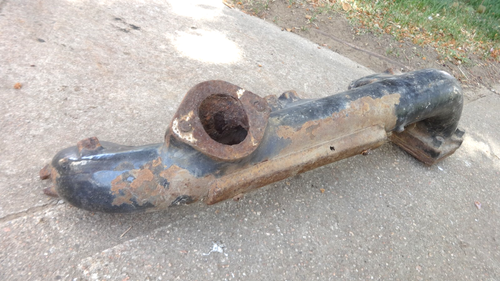 1937 1948 Cadillac V8 RIGHT EXHAUST MANIFOLD Original LaSalle RT - Picture 2 of 16