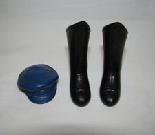 VINTAGE 1966 CAPTAIN ACTION HAT and BOOTS ORIGINAL IDEAL ACCESSORIES PARTS