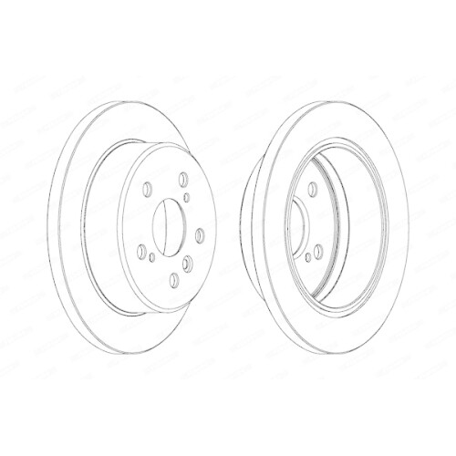 Ferodo 2X Bremsscheibe Hinterachse Premier FüR Toyota Lexus-image