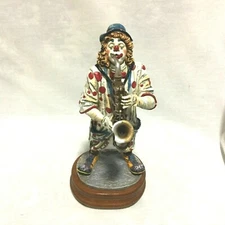 VINTAGE CIRCUS CLOWN PLAYING HORN INSTRUMENT - 1999 VANMARK WIND UP