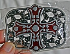 Beautiful cross design belt buckle, NEW