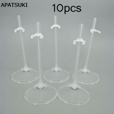 10Sets Transparent Doll Stand Support For 1/6 Dolls Prop Up Model Display Holder