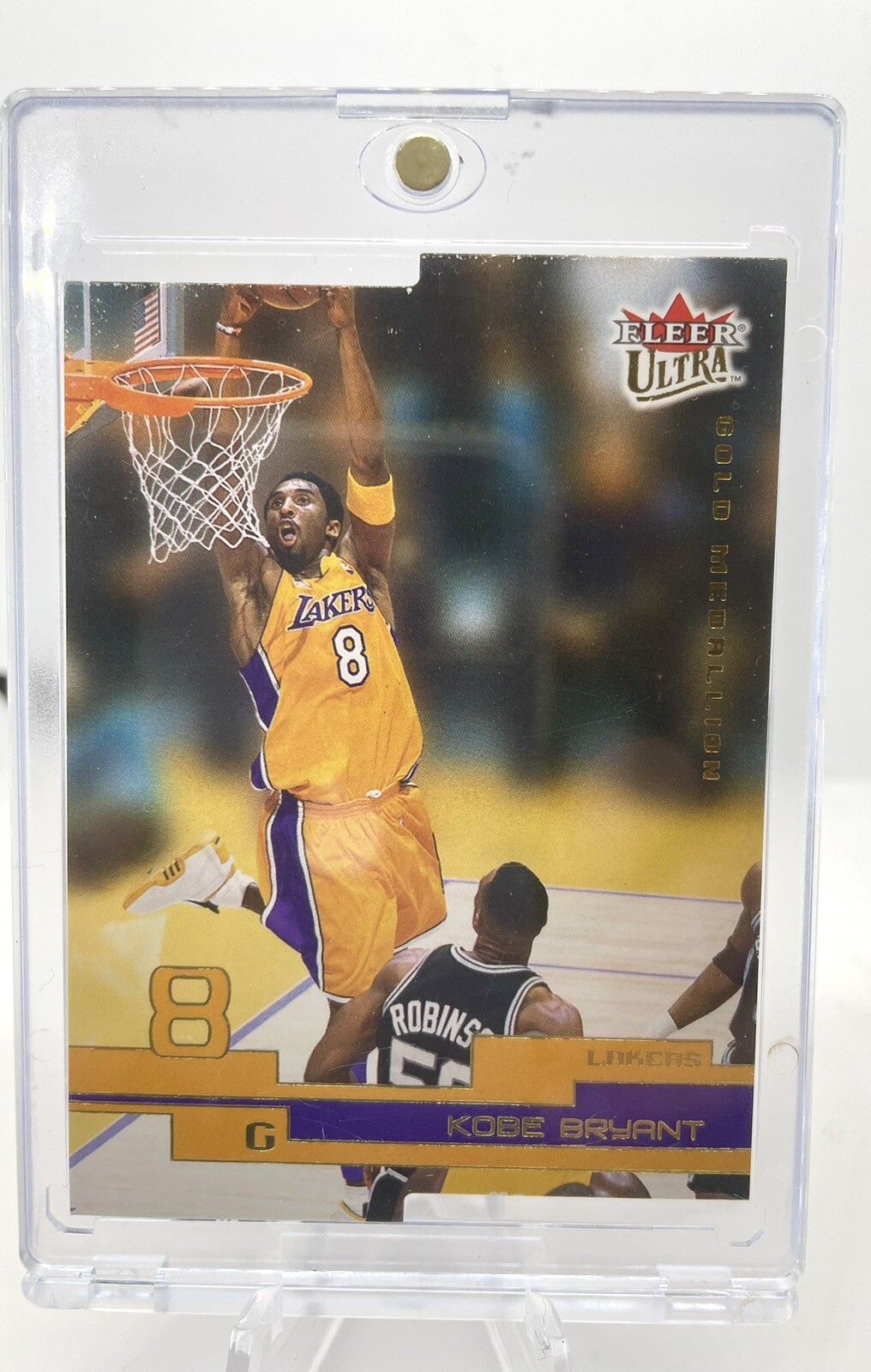 2002-03 Fleer Ultra #161 Kobe Bryant Gold Medallion Parallel NBA HOF Die Cut NM+