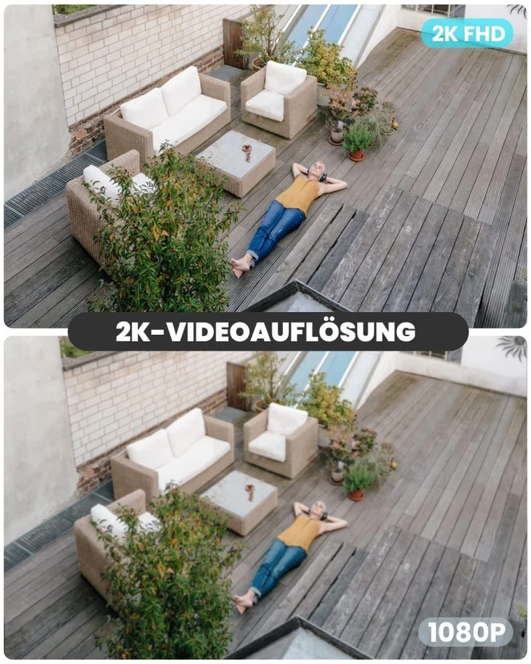 2K3MP ieGeek Battery Security Camera Outdoor Wireless WiFi Camera with 2-Way Audio - Image 4 of 4