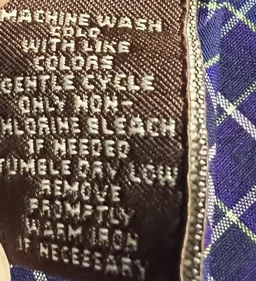 Camisa de vestir para hombre TailorByrd púrpura manga larga estampado algodón talla L grande Foto 4 de 4