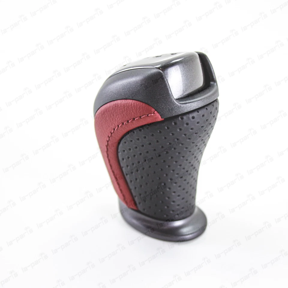 New Genuine OEM Nissan R35 GTR GT-R NISMO Red Black Leather Shift Lever Knob - Image 3 of 4