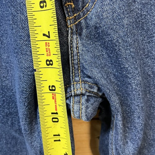 Levis Jeans Boys 10 Husky Blue Vintage Y2K Deadstock Loose Fit Dark Wash Denim - Picture 10 of 12