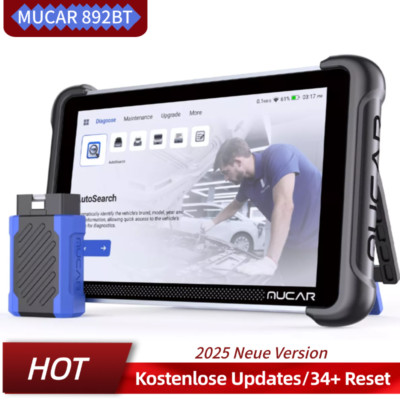 MUCAR 892BT KFZ Diagnosegerät Auto OBD2 Scanner ALLE System 34+ Reset TPMS ABS 