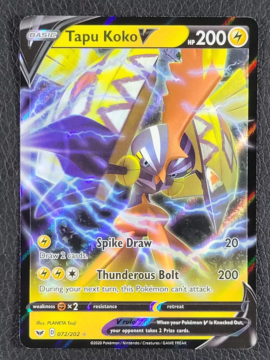 Tapu Koko V - 072/202 Ultra Rare - Sword and Shield