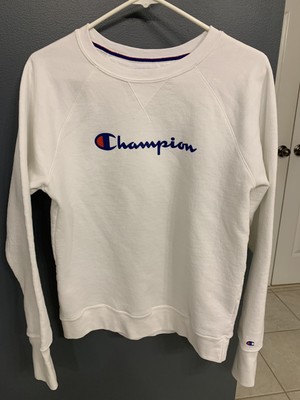 womens white champion sweatshirt