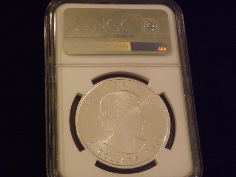 2019 $5 Maple Leaf Early Releases NGC PF 70 - Image 2 of 2