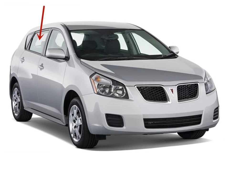 Ajuste 2009-2010 Pontiac Vibe Hatchback passageiro lateral direito porta traseira janela vidro - Imagem 2 de 4